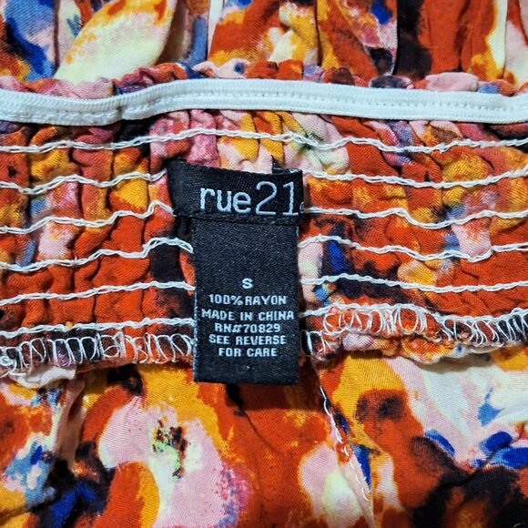 Wet Seal Y2K Strapless Small Romper Shorts Front and Back Pockets Floral Summer - Picture 7 of 7
